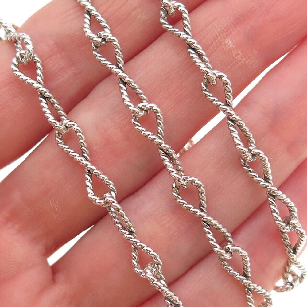 Carolyn Pollack & American West 925 Sterling Vintage Infinity Chain Necklace 18"